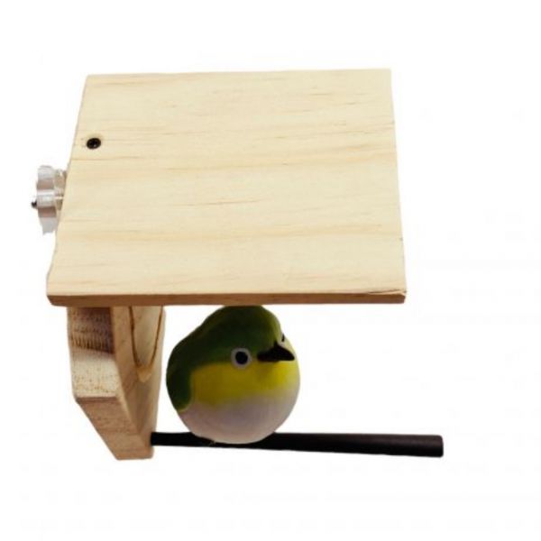 MY PET BIRD 涼亭小木屋｜綠繡眼　文鳥 綠繡眼、小木屋、紫光檀、時尚簡約、設計、站棍、清潔、舒適、棲息環境