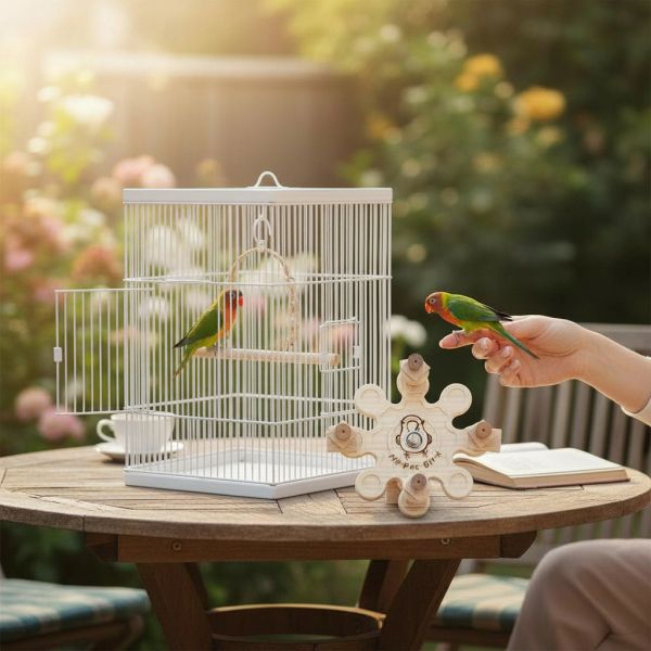 w069 360° 旋轉實木風車 專為中型鸚鵡設計的趣味互動玩具 旋轉風車玩具

360度旋轉

鸚鵡覓食玩具

鸚鵡磨牙玩具
實木鳥玩具
鸚鵡解悶神器
鳥用轉盤