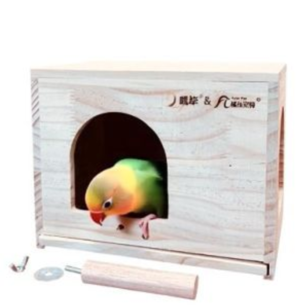 W4A1 鳥寶躲避屋｜雙開口 松木製造 抽拉式清潔設計 鸚鵡 安全感 躲避屋

仿小木屋 鳥屋

鸚鵡 站棍 木屋

文鳥 休息 木屋

鳥籠 配件 木屋

鸚鵡 窩 推薦