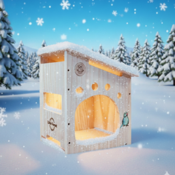 W485 林中雪屋中型鸚鵡木屋｜大挑高空間 中型鸚鵡木屋、鸚鵡木箱推薦、客製化雷雕鳥窩、天然松木鳥巢、和尚鸚鵡木屋、小太陽鸚鵡用品、台灣製鸚鵡玩具、MY PET BIRD、原木鳥窩設計、鸚鵡繁殖箱。