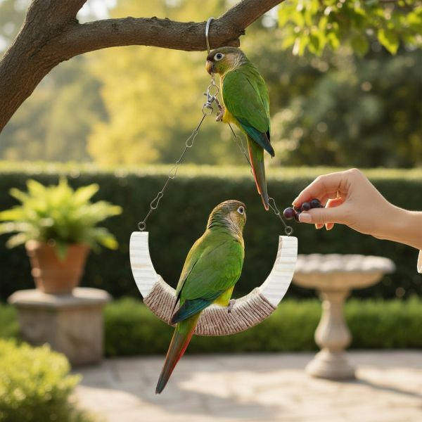 W533 月亮麻繩鞦韆 中型鸚鵡（標記適用對象）

天然麻繩（強調安全、無毒）

原木鳥玩具（強調自然系、環保）

月亮鞦韆（產品獨特形狀）

鸚鵡吊床（功能性描述）