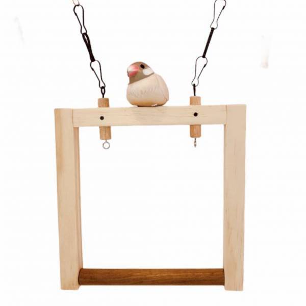 MY PET BIRD  實用中型鸚鵡鞦韆 中型鸚鵡鞦韆、手工製作鞦韆、寬大結實鞦韆、可掛咬物鞦韆、優質材料鞦韆、耐用舒適鞦韆、中型鸚鵡用品、鳥類遊玩場所