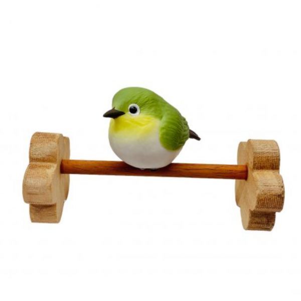 MY PET BIRD 可愛精緻的綠繡眼花形迷你站架 綠繡眼、花形迷你站架、可愛造型、精緻小巧、攜帶方便、輕量材質、可摺疊、可拆卸、綠繡眼鳥類、休息場所。