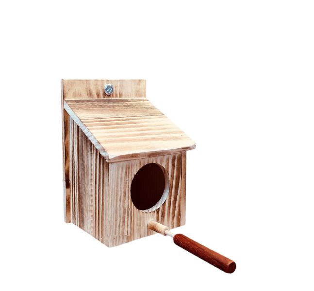 W427A  綠繡眼復古小木屋 綠繡眼 鳥窩鳥籠 鳥窩 鳥巢 寵物用品 寵物鳥鸚鵡玩具 寵物文創 鳥玩具