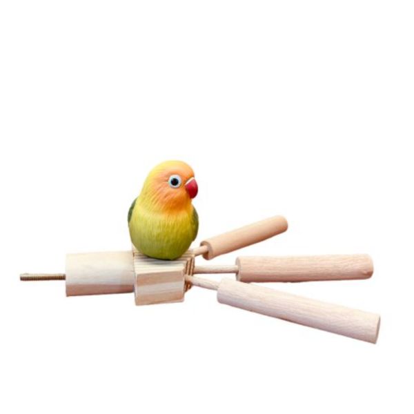 MY PET BIRD 小鸚鵡/文鳥三叉站棍 寵物文創,鳥玩具,鸚鵡玩具,文鳥,玄鳳,和尚,虎皮,綠繡眼,凱克,寵物用品,寵物玩具,咬物