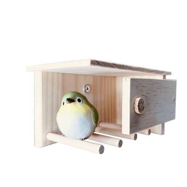 MY PET BIRD 綠繡眼迷你小木屋 綠繡眼迷你鳥窩（Green-cheeked Conure mini birdhouse）
迷你鸚鵡鳥窩（Mini parrot birdhouse）