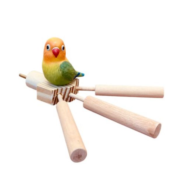 MY PET BIRD 小鸚鵡/文鳥三叉站棍 寵物文創,鳥玩具,鸚鵡玩具,文鳥,玄鳳,和尚,虎皮,綠繡眼,凱克,寵物用品,寵物玩具,咬物