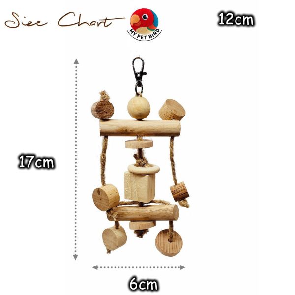 MY PET BIRD 風鈴靈感鸚鵡玩具/天然木材製作 風鈴靈感鸚鵡玩具
鸚鵡玩具
天然木材
鳥類玩具
吸引鳥寶啃咬玩耍
風鈴效果
鸚鵡娛樂用品
鳥類擺動玩具
鸚鵡啃咬玩具
提供娛樂與活躍