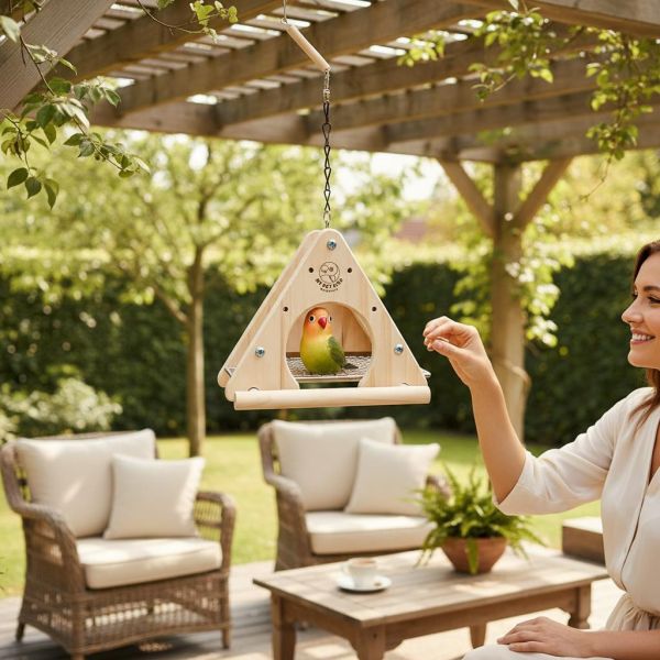 W4A5 三角形小鸚鵡木屋｜網底好清理、透氣不悶熱 鸚鵡 安全感 躲避屋

仿小木屋 鳥屋

鸚鵡 站棍 木屋

文鳥 休息 木屋

鳥籠 配件 木屋

鸚鵡 窩 推薦