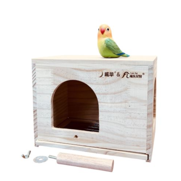 W4A1 鳥寶躲避屋｜雙開口 松木製造 抽拉式清潔設計 鸚鵡 安全感 躲避屋

仿小木屋 鳥屋

鸚鵡 站棍 木屋

文鳥 休息 木屋

鳥籠 配件 木屋

鸚鵡 窩 推薦