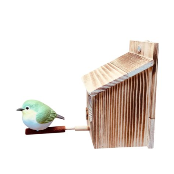 W427A  綠繡眼復古小木屋 綠繡眼 鳥窩鳥籠 鳥窩 鳥巢 寵物用品 寵物鳥鸚鵡玩具 寵物文創 鳥玩具