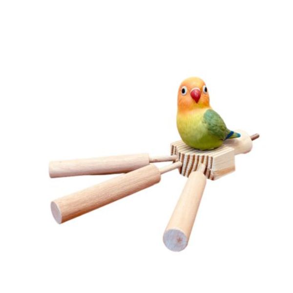 MY PET BIRD 小鸚鵡/文鳥三叉站棍 寵物文創,鳥玩具,鸚鵡玩具,文鳥,玄鳳,和尚,虎皮,綠繡眼,凱克,寵物用品,寵物玩具,咬物