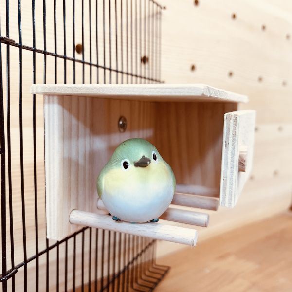MY PET BIRD 綠繡眼迷你小木屋 綠繡眼迷你鳥窩（Green-cheeked Conure mini birdhouse）
迷你鸚鵡鳥窩（Mini parrot birdhouse）
