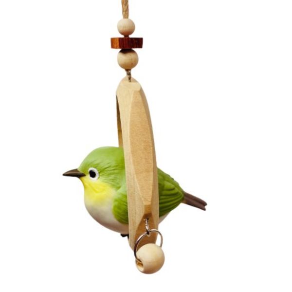 MY PET BIRD  特製綠繡眼遊戲鞦韆 綠繡眼鞦韆、荷木圓環鞦韆、小型鳥類鞦韆、天然木材鞦韆、簡約設計鞦韆、自然美感鞦韆、安全穩定鞦韆、文鳥玩具、小鸚鵡遊樂器具