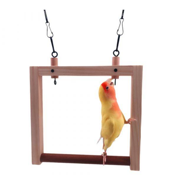 MY PET BIRD  實用中型鸚鵡鞦韆 中型鸚鵡鞦韆、手工製作鞦韆、寬大結實鞦韆、可掛咬物鞦韆、優質材料鞦韆、耐用舒適鞦韆、中型鸚鵡用品、鳥類遊玩場所
