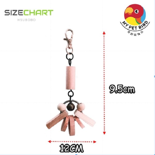 MY PET BIRD  小鸚鵡咬串 小鸚鵡啃咬玩具
寵物鳥玩具
小型鸚鵡娛樂用品
銅鈴寵物玩具
衫木質鸚鵡玩具
鸚鵡啃咬娛樂
小鸚鵡吸引注意力
寵物鸚鵡清脆聲響
小鸚鵡口咬訓練
鸚鵡咀嚼好物