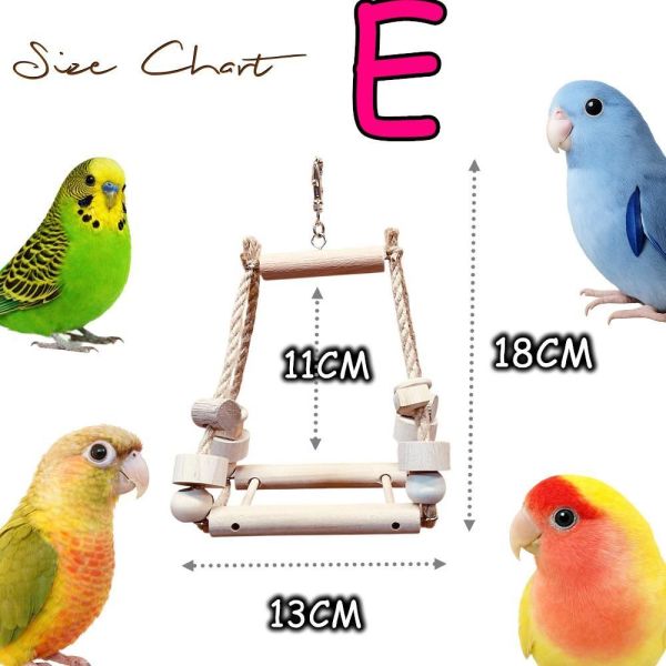 W538 3D立體四向鳥鞦韆｜穩定支架不翻倒、加壓運動必備 鳥用鞦韆
小鸚鵡鞦韆
3D立體造型鞦韆
方形支架座鞦韆
鳥類遊戲玩具
鳥類運動器材
室內外適用鳥類鞦韆
容易清洗鳥用鞦韆
鳥類健康促進器材
鳥類樂趣遊戲器材