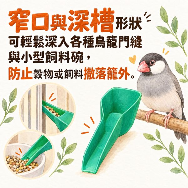 Z074 鳥用加食勺 鸚鵡加飼料器 補糧加料匙 鳥用加食勺,鸚鵡加飼料器,補糧加料匙,鳥用飼料匙,鸚鵡餵食工具,鳥籠加料器,寵物鳥用品