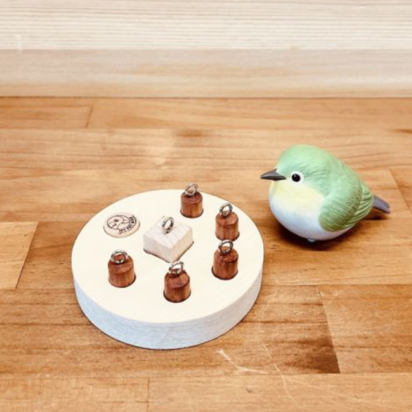 MY PET BIRD　綠繡眼迷你插拔玩具 綠繡眼玩具、迷你插拔玩具、天然木材玩具、智力啟發玩具、小型鳥類玩具、松木玩具、櫸木玩具、紅花梨木玩具、鳥類益智玩具、寵物鳥娛樂