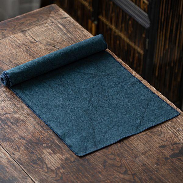 草木扎染茶道桌旗席方｜品紅 草木紮染桌旗 純棉茶席布藝茶墊茶布 乾泡席功夫茶道具配件