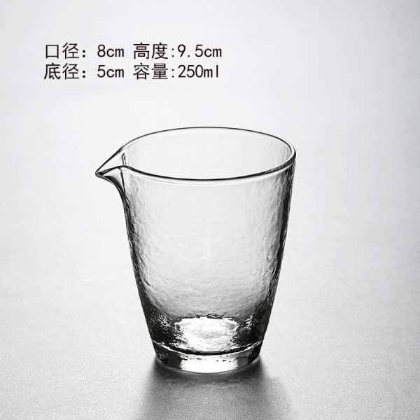 透明玻璃公道杯茶海茶盅分茶器｜磨砂圓形 茶海,茶盅,分茶器,粉引