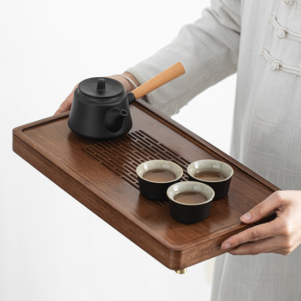日式竹製抽屜儲水排水雙用乾泡台茶盤｜三款可選 日式竹製抽屜儲水排水雙用乾泡台茶盤
