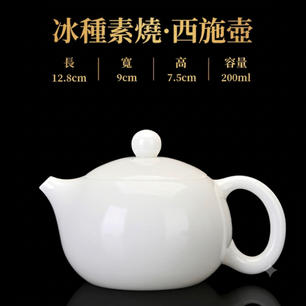 素燒冰種玉瓷純手工壺｜共兩款 龍蛋壺,冰種玉瓷,薄胎茶具蓋碗,高品質茶具,瓷質細膩,光照透亮,溫潤如玉,茶具清潔