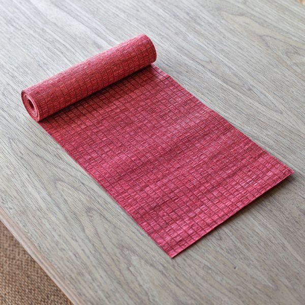 紙編工藝防水茶席方素方茶簾｜黑 紙編工藝防水茶席方素方茶簾 乾泡席功夫茶道具配件