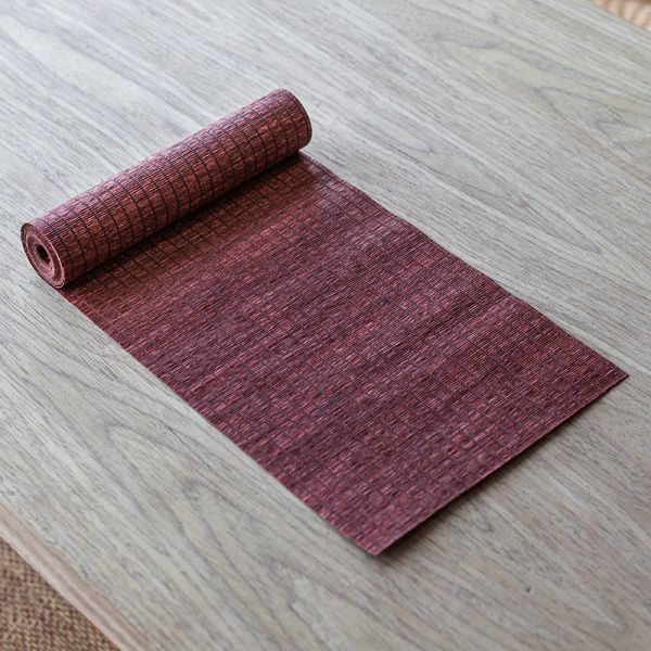 紙編工藝防水茶席方素方茶簾｜多款可選 紙編工藝防水茶席方素方茶簾 乾泡席功夫茶道具配件