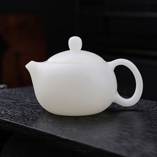 德化璞玉素燒冰種玉瓷｜西施壺 龍蛋壺,冰種玉瓷,薄胎茶具蓋碗,高品質茶具,瓷質細膩,光照透亮,溫潤如玉,茶具清潔
