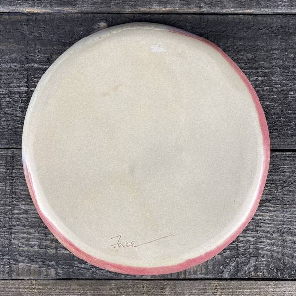手工７吋圓盤｜晚霞 陶創作者,台灣陶器,線上陶器市集,曙器生活器皿,手工食器,手作溫度,侘寂美感,慢生活,handbuiltpottery,handbuiltceramics