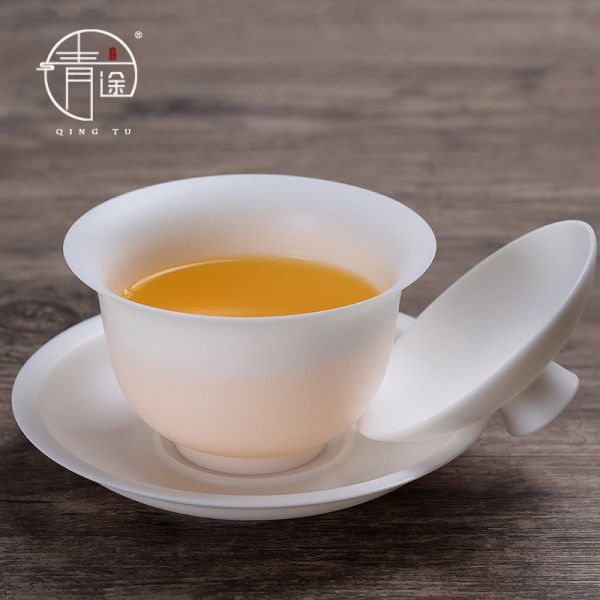 德化冰種玉白瓷素燒薄胎蓋碗｜四款 冰種玉瓷,薄胎茶具蓋碗,高品質茶具,瓷質細膩,光照透亮,溫潤如玉
茶具清潔