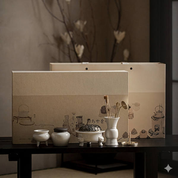 宋代香事香篆香爐線香禮盒（11件套組） 墨己 宋代香事套组 陶瓷仿古整套打香篆香炉套装 礼盒装熏香线香