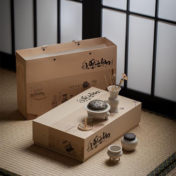 宋代香事香篆香爐線香禮盒（11件套組） 墨己 宋代香事套组 陶瓷仿古整套打香篆香炉套装 礼盒装熏香线香