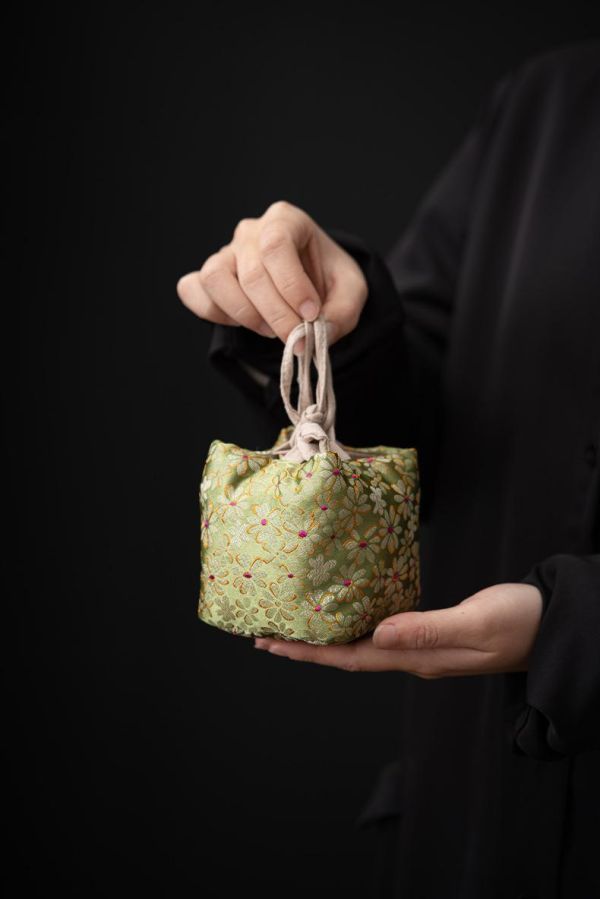 一人飲便攜旅行快客套組｜手繪秋蘭 盖碗纯手绘蝴蝶兰花陶瓷功夫茶具套装快客杯便携户外一人饮泡茶杯