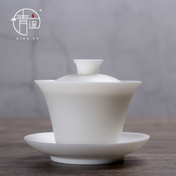德化冰種玉白瓷素燒薄胎蓋碗｜四款 冰種玉瓷,薄胎茶具蓋碗,高品質茶具,瓷質細膩,光照透亮,溫潤如玉
茶具清潔