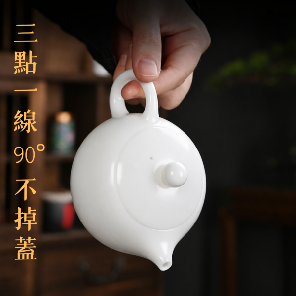 素燒冰種玉瓷純手工壺｜共兩款 龍蛋壺,冰種玉瓷,薄胎茶具蓋碗,高品質茶具,瓷質細膩,光照透亮,溫潤如玉,茶具清潔