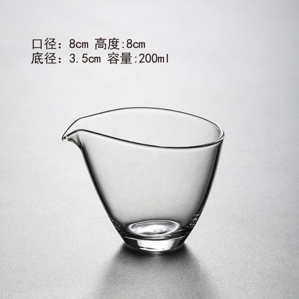 透明玻璃公道杯茶海茶盅分茶器｜01 茶海,茶盅,分茶器,粉引
