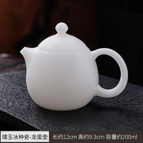 德化璞玉素燒冰種玉瓷｜西施壺 龍蛋壺,冰種玉瓷,薄胎茶具蓋碗,高品質茶具,瓷質細膩,光照透亮,溫潤如玉,茶具清潔