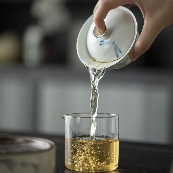 手繪青花陶瓷蓋碗｜蜻蜓 青己 玉瓷手绘青花陶瓷盖碗 手绘蜻蜓吻釉下彩文人器家用泡茶碗