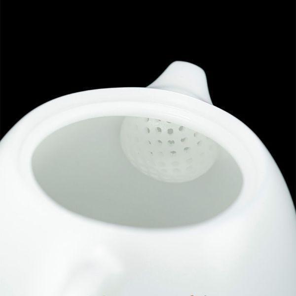 德化璞玉素燒冰種玉瓷｜龍蛋壺 龍蛋壺,冰種玉瓷,薄胎茶具蓋碗,高品質茶具,瓷質細膩,光照透亮,溫潤如玉,茶具清潔