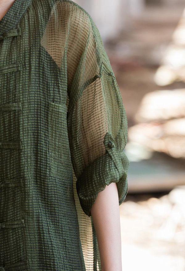 春夏中式棉麻设计感防晒開襟罩衫｜三色 春中式国风棉麻女装衬衫女设计感小众防晒国潮空调衫开衫上衣外套