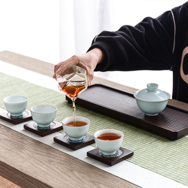 紙編工藝防水茶席方素方茶簾｜多款可選 紙編工藝防水茶席方素方茶簾 乾泡席功夫茶道具配件