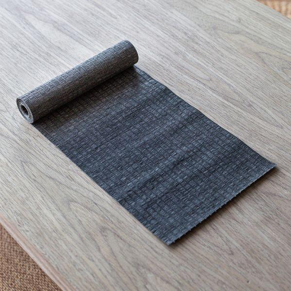 紙編工藝防水茶席方素方茶簾｜棗紅 紙編工藝防水茶席方素方茶簾 乾泡席功夫茶道具配件