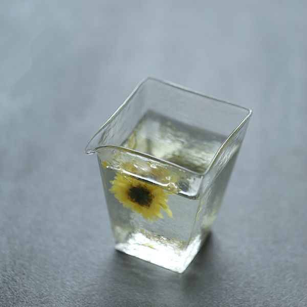 透明玻璃公道杯茶海茶盅分茶器｜磨砂方形 茶海,茶盅,分茶器,粉引