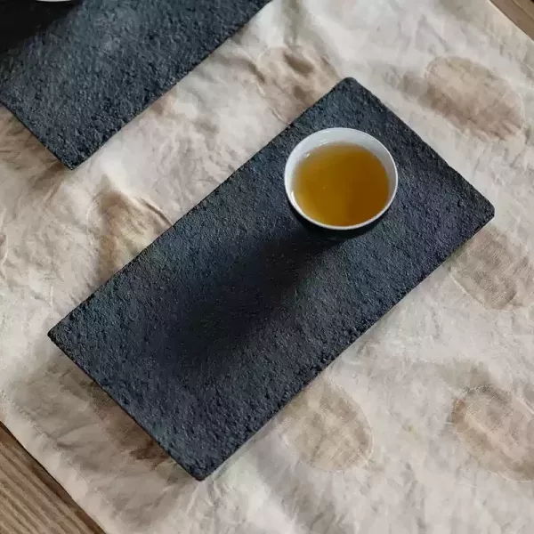 純手工肌理感侘寂風壺承茶盤｜三色 梵汝日式纯手工陶艺壶承诧寂风复古粗陶干泡盘拙朴小茶台茶盘壶托