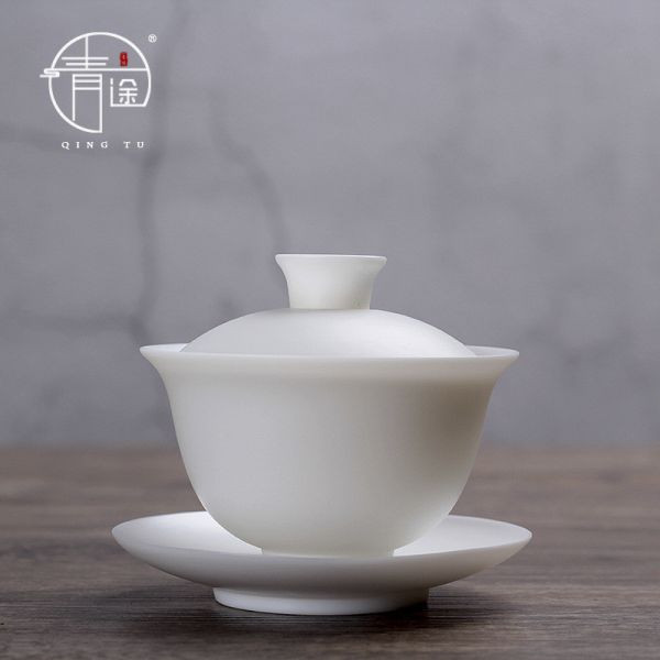 德化冰種玉白瓷素燒薄胎蓋碗｜四款 冰種玉瓷,薄胎茶具蓋碗,高品質茶具,瓷質細膩,光照透亮,溫潤如玉
茶具清潔
