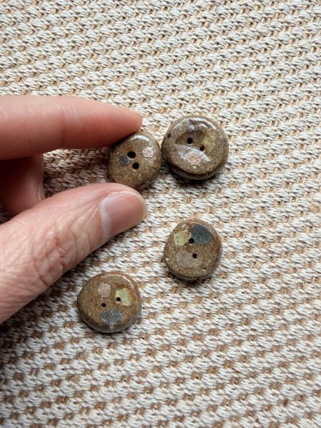 手工陶鈕扣(4入) 