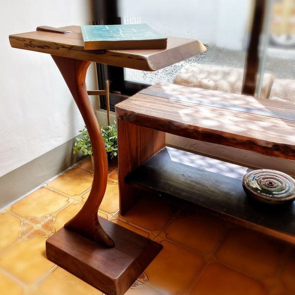 鐵木榫接天鵝邊桌Swan Tea Table 手工訂製傢俱,﻿茶几,風化樟木,手作傢俱,手工訂製傢俱,Organic有機風