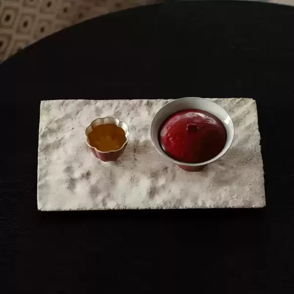 純手工肌理感侘寂風壺承茶盤｜三色 梵汝日式纯手工陶艺壶承诧寂风复古粗陶干泡盘拙朴小茶台茶盘壶托